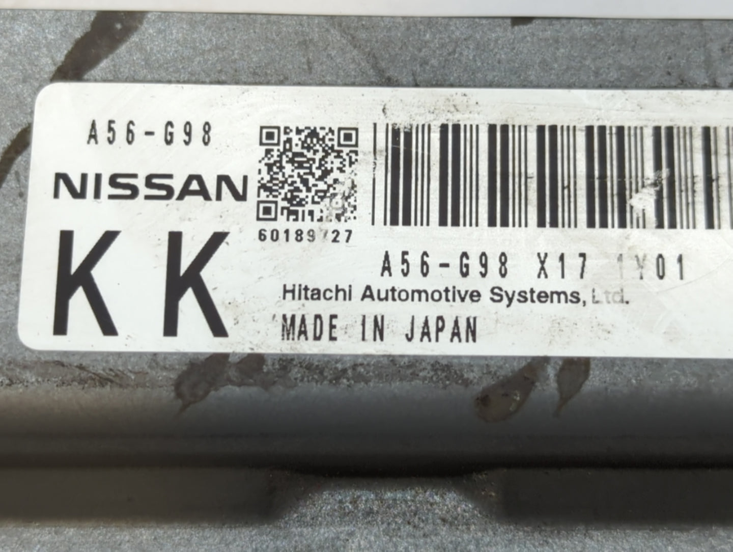 2012 Nissan Murano PCM Engine Control Computer ECU ECM PCU OEM P/N:A56-G98 NEC000-686 Fits OEM Used Auto Parts - Oemusedauto