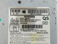 2012-2013 Nissan Murano Radio AM FM Cd Player Receiver Replacement P/N:25915 10A2A Fits Fits 2011 2012 2013 OEM Used Auto Pa
