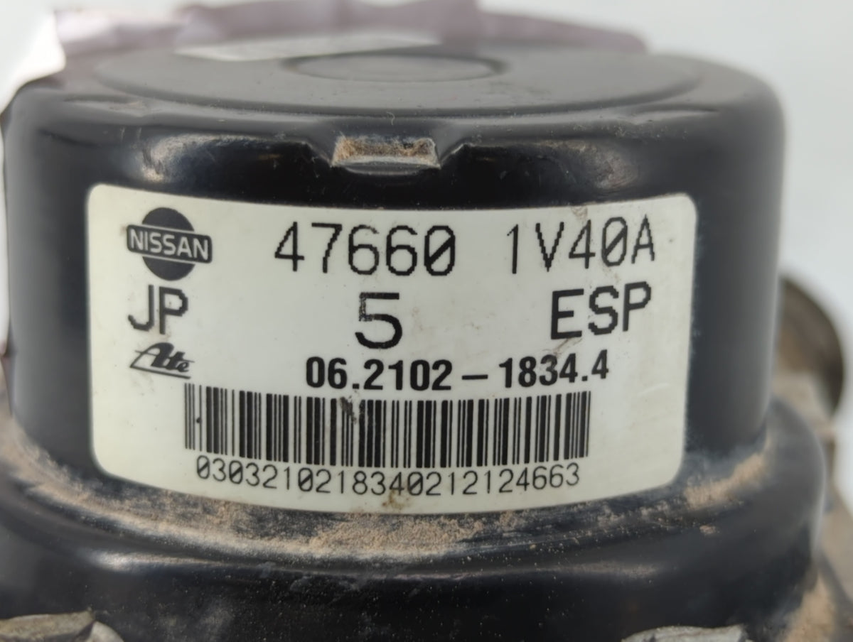 2012-2014 Nissan Murano Anti-Lock Brake ABS Pump Module Actuator OEM P/N:47660 1V40A Fits Fits 2012 2013 2014 OEM Used Auto 