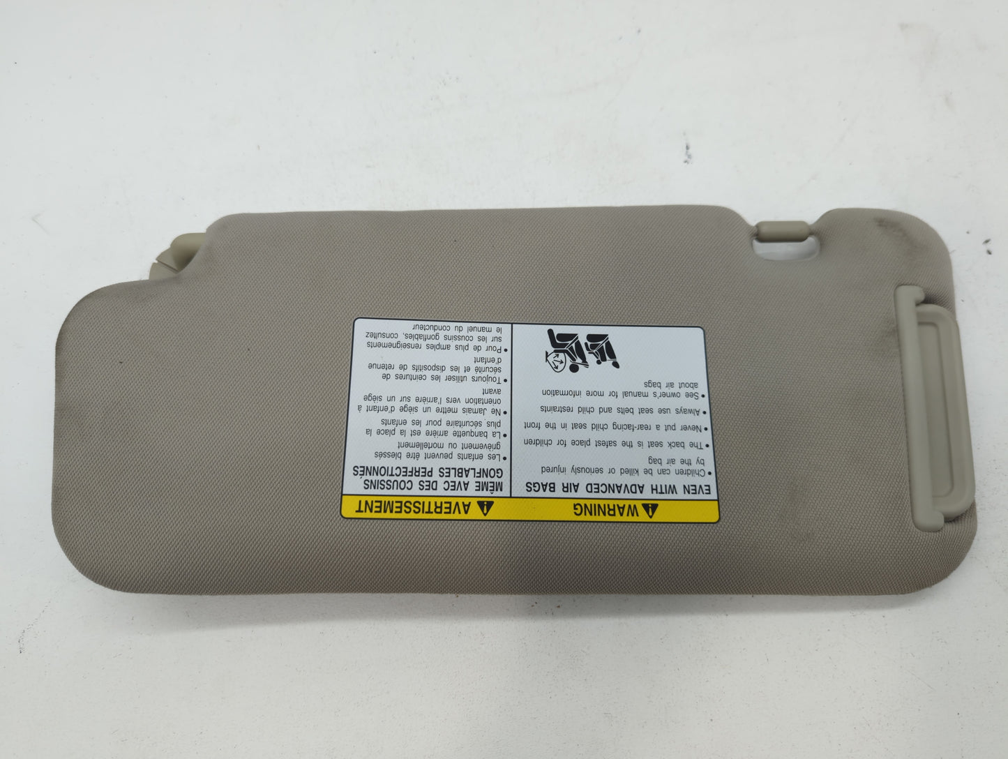 2009-2014 Nissan Murano Sun Visor Shade Replacement Passenger Right Mirror Fits Fits 2009 2010 2011 2012 2013 2014 OEM Used 