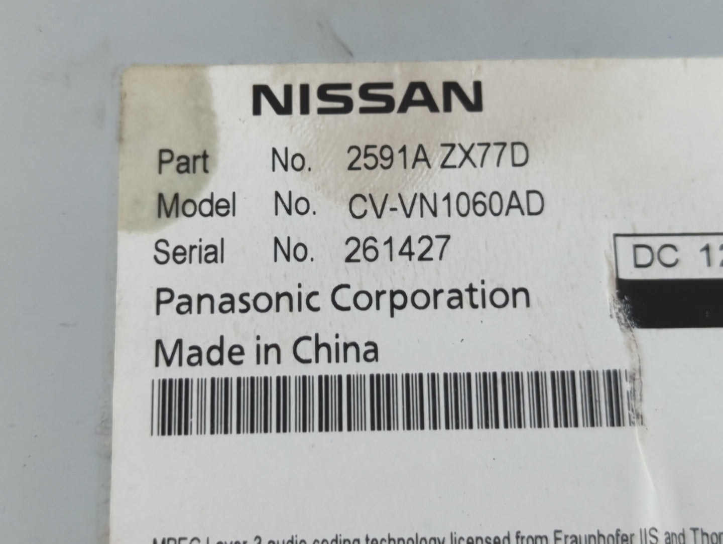 2011-2014 Nissan Murano Am Fm Cd Player Radio Receiver - Oemusedautoparts1.com
