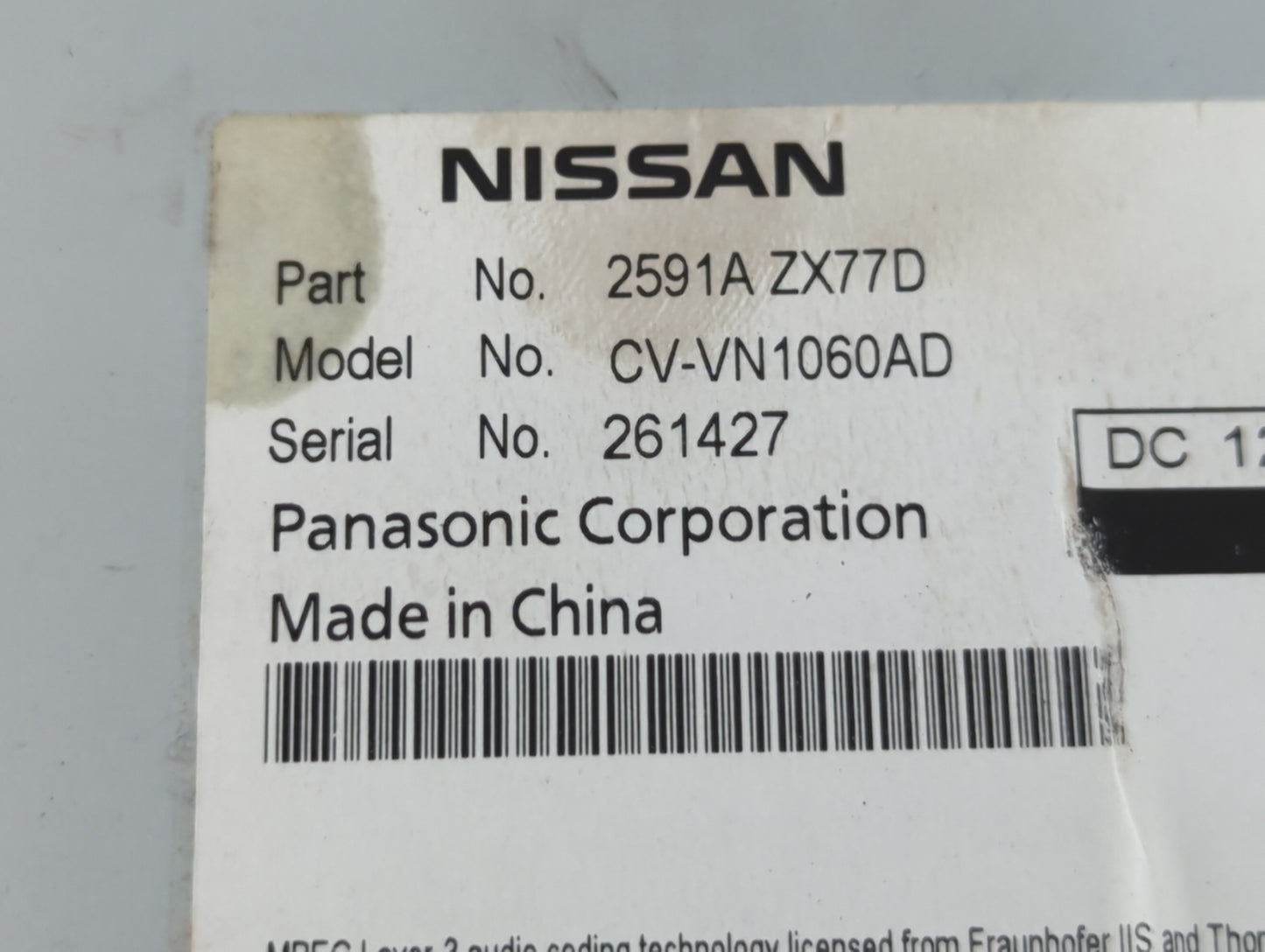 2011-2014 Nissan Murano Am Fm Cd Player Radio Receiver - Oemusedautoparts1.com