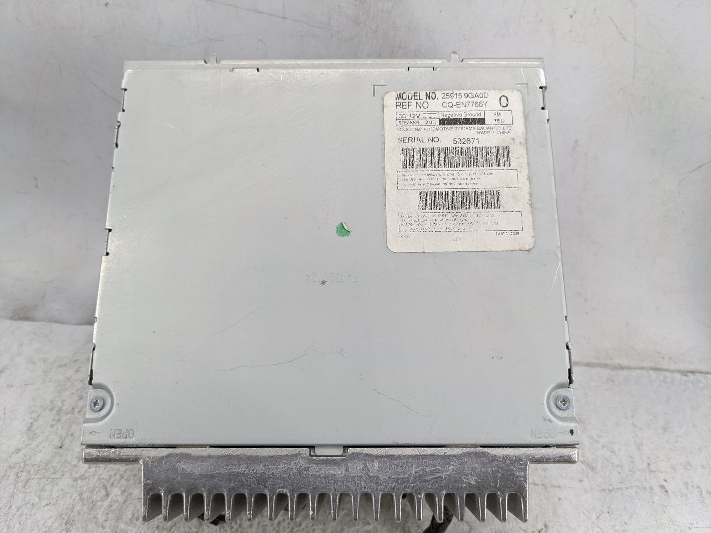 2008-2012 Nissan Pathfinder Radio AM FM Cd Player Receiver Replacement P/N:25915 9GA0D CQ-EN7766Y Fits OEM Used Auto Parts -