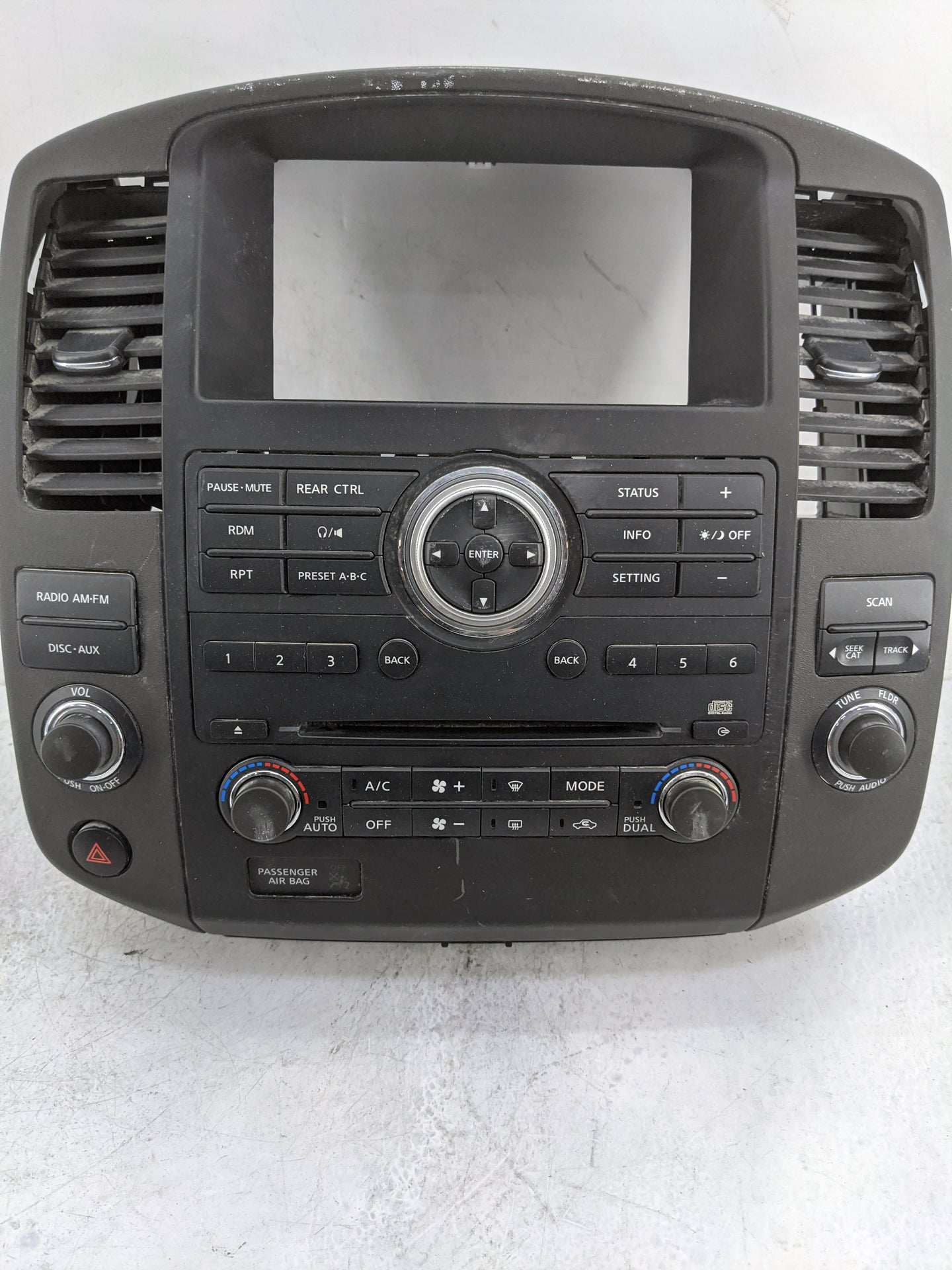 2012 Nissan Pathfinder Radio AM FM Cd Player Receiver Replacement P/N:28395 9GE0R ZV50A01C1000167 Fits OEM Used Auto Parts -