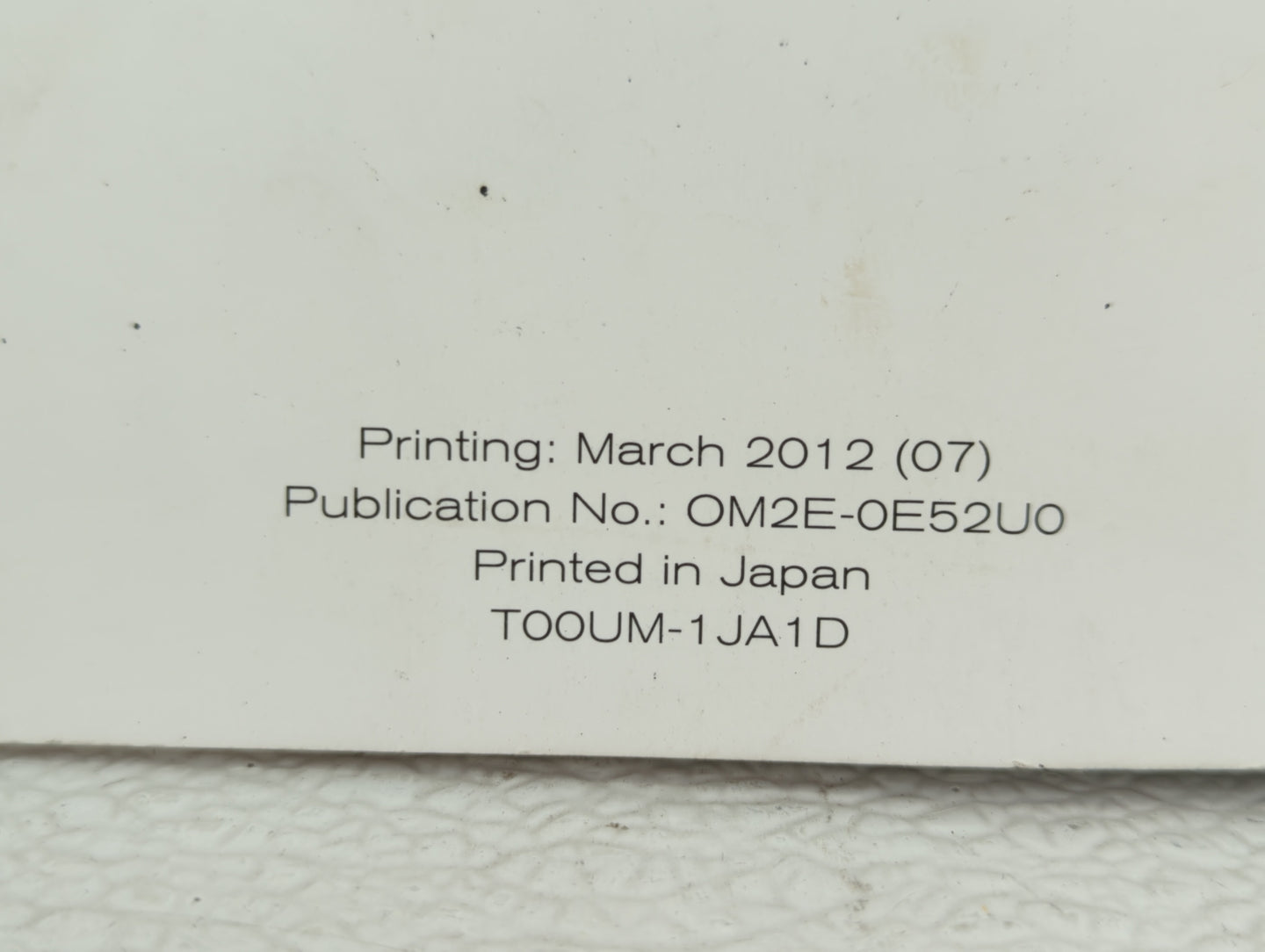 2012 Nissan Quest Owners Manual Book Guide OEM Used Auto Parts - Oemusedautoparts1.com