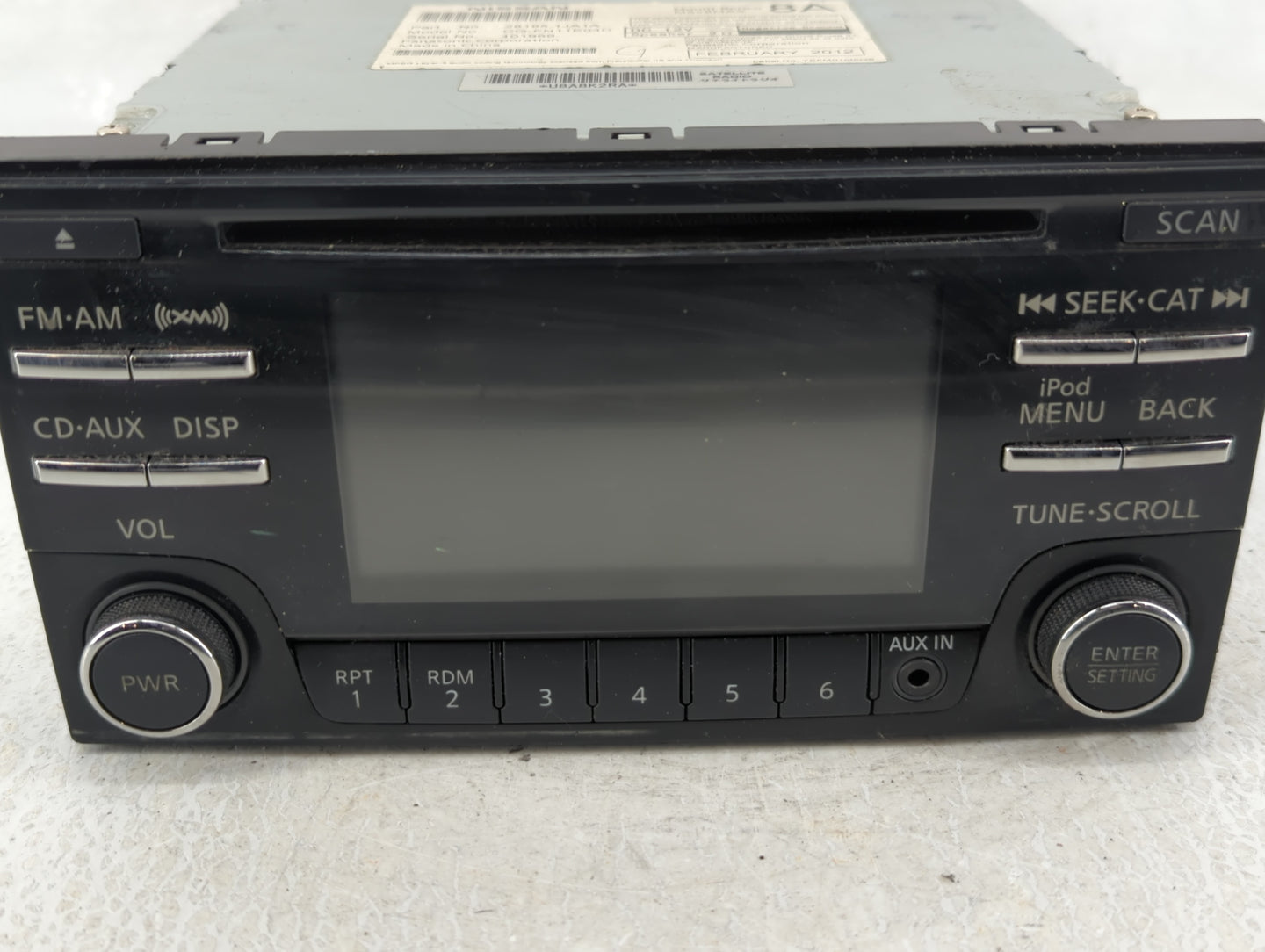 2012-2012 Nissan Quest Am Fm Cd Player Radio Receiver - Oemusedautoparts1.com
