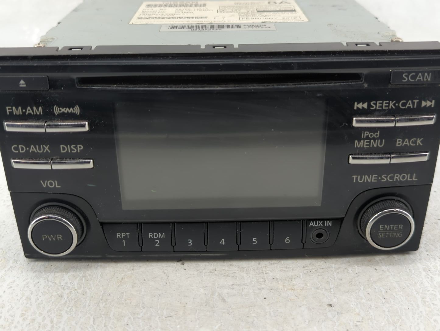 2012-2012 Nissan Quest Am Fm Cd Player Radio Receiver - Oemusedautoparts1.com
