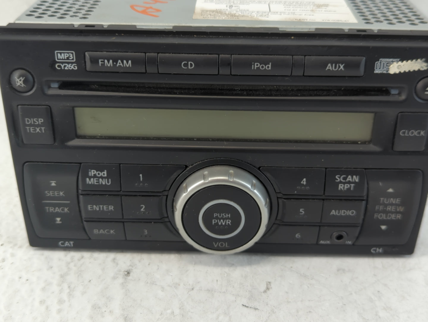 2011-2015 Nissan Rogue Radio AM FM Cd Player Receiver Replacement P/N:28185 1VK1A Fits Fits 2011 2012 2013 2014 2015 OEM Use