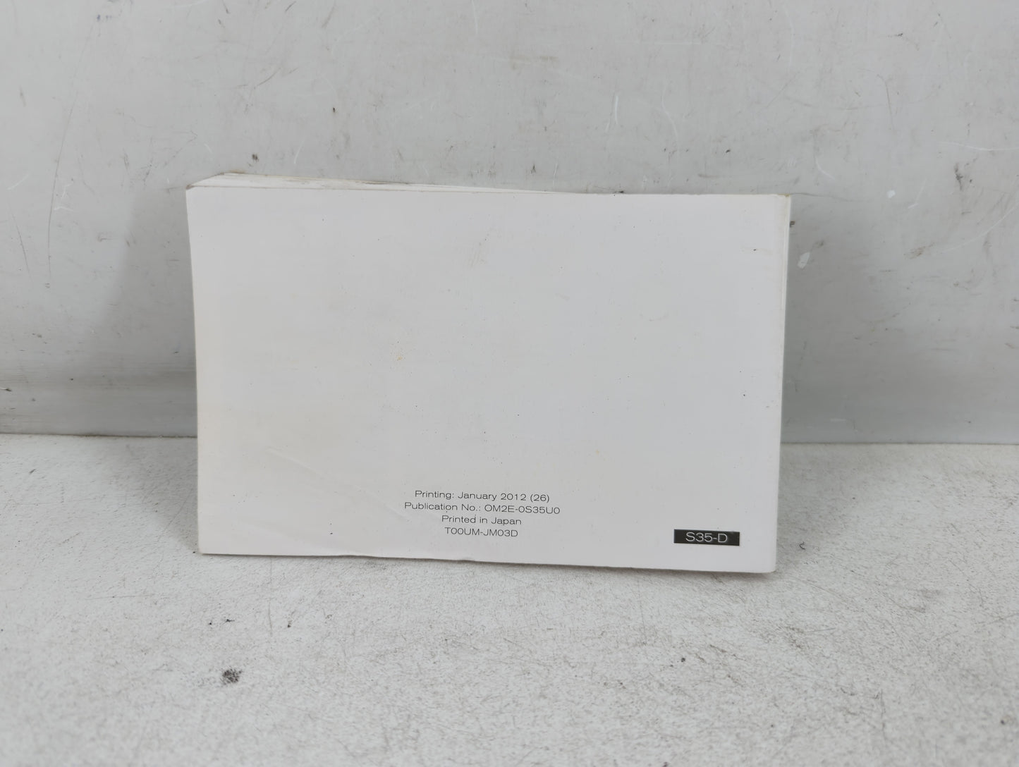 2012 Nissan Rogue Owners Manual Book Guide P/N:OM2E-0S35U0 OEM Used Auto Parts - Oemusedautoparts1.com