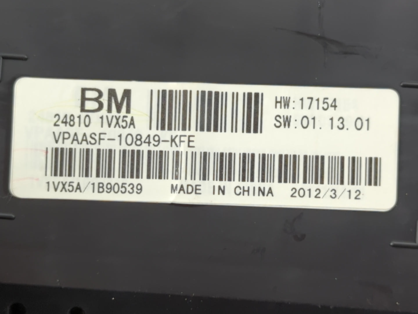 2012-2015 Nissan Rogue Instrument Cluster Speedometer Gauges P/N:24810 1VX5A Fits Fits 2012 2013 2014 2015 OEM Used Auto Par