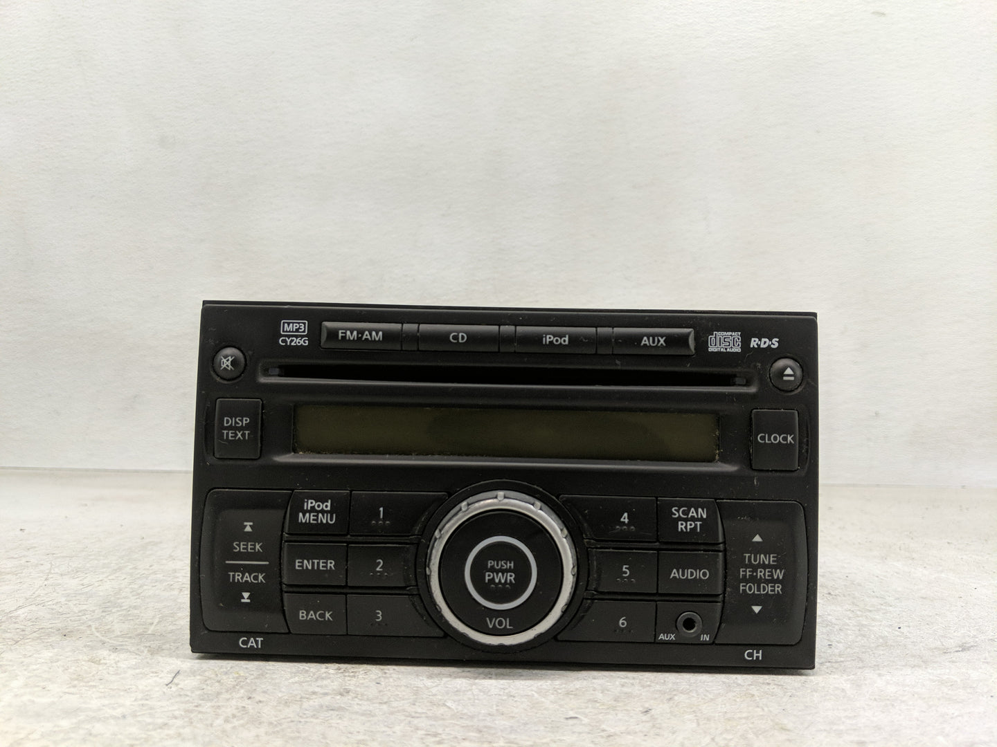 2012 Nissan Rogue Radio AM FM Cd Player Receiver Replacement P/N:0139069 Fits OEM Used Auto Parts - Oemusedautoparts1.com
