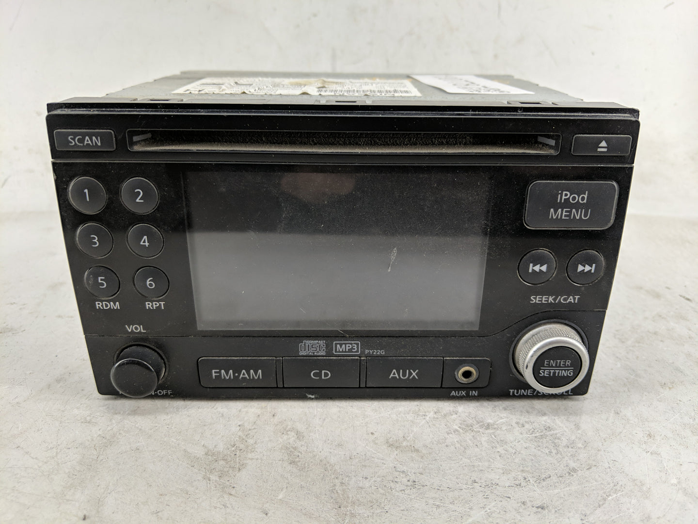 2011-2012 Nissan Rogue Radio AM FM Cd Player Receiver Replacement P/N:28185 1VK0A Fits Fits 2011 2012 OEM Used Auto Parts - 