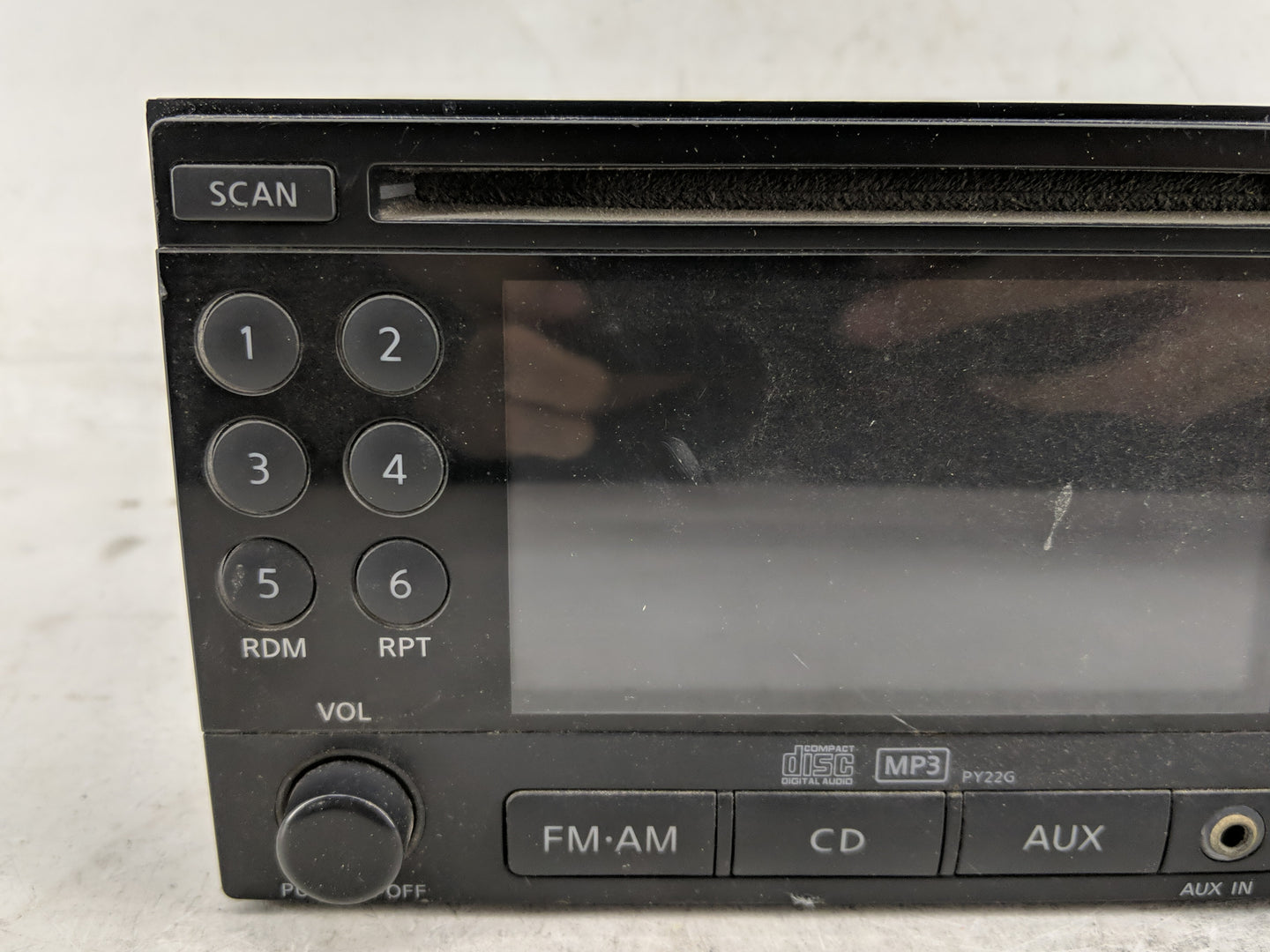 2011-2012 Nissan Rogue Radio AM FM Cd Player Receiver Replacement P/N:28185 1VK0A Fits Fits 2011 2012 OEM Used Auto Parts - 