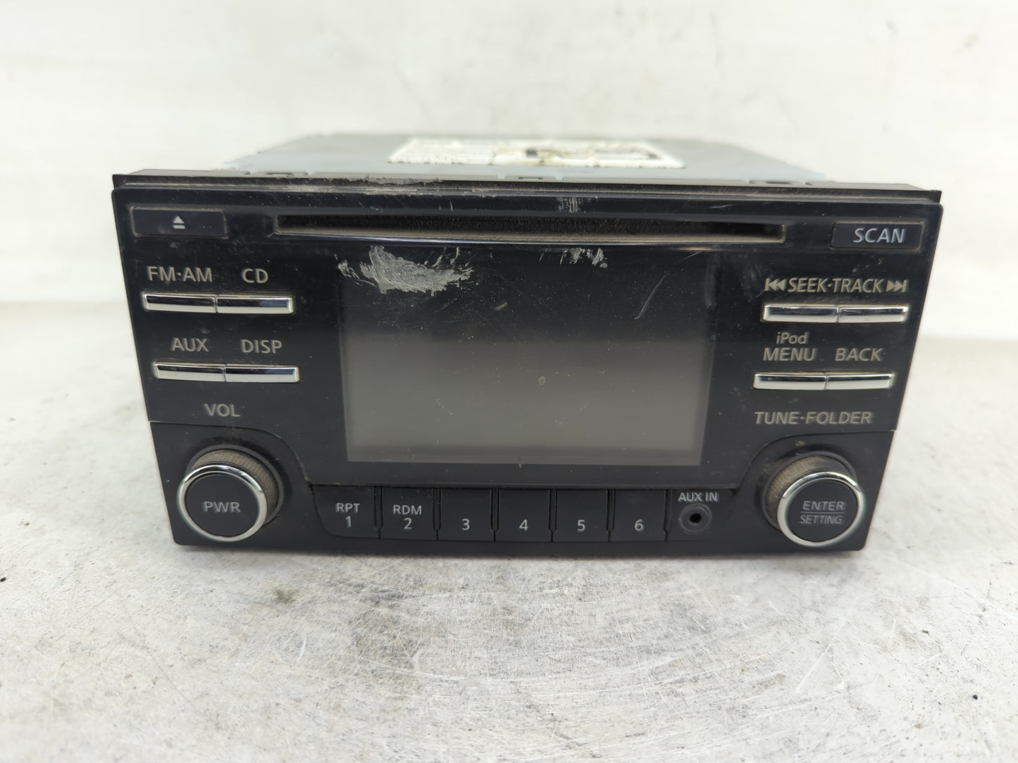 2011-2012 Nissan Rogue Radio AM FM Cd Player Receiver Replacement P/N:28185 1VX0C Fits Fits 2011 2012 OEM Used Auto Parts - 