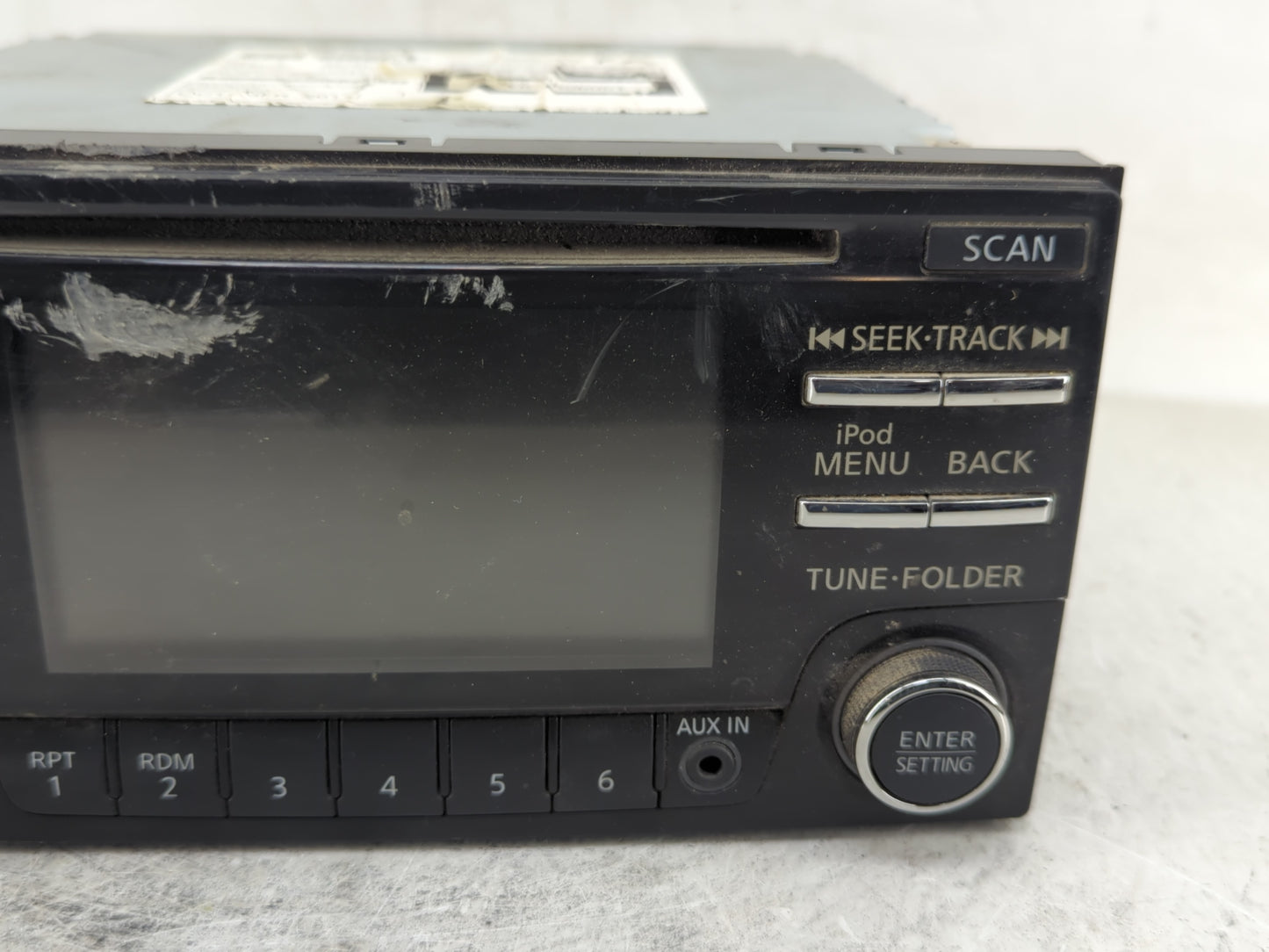 2011-2012 Nissan Rogue Radio AM FM Cd Player Receiver Replacement P/N:28185 1VX0C Fits Fits 2011 2012 OEM Used Auto Parts - 