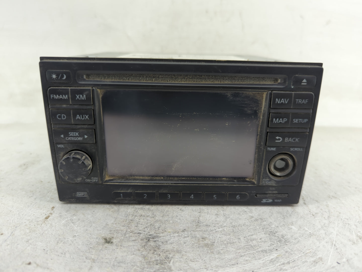2011-2012 Nissan Rogue Radio AM FM Cd Player Receiver Replacement P/N:259151VK5C Fits Fits 2011 2012 OEM Used Auto Parts - O