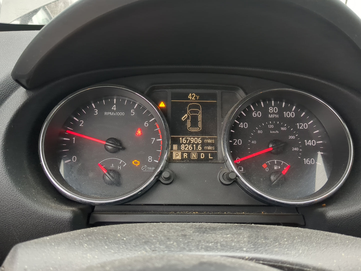 2012-2015 Nissan Rogue Instrument Cluster Speedometer Gauges Miles:168K Fits Fits 2012 2013 2014 2015 OEM Used Auto Parts - 