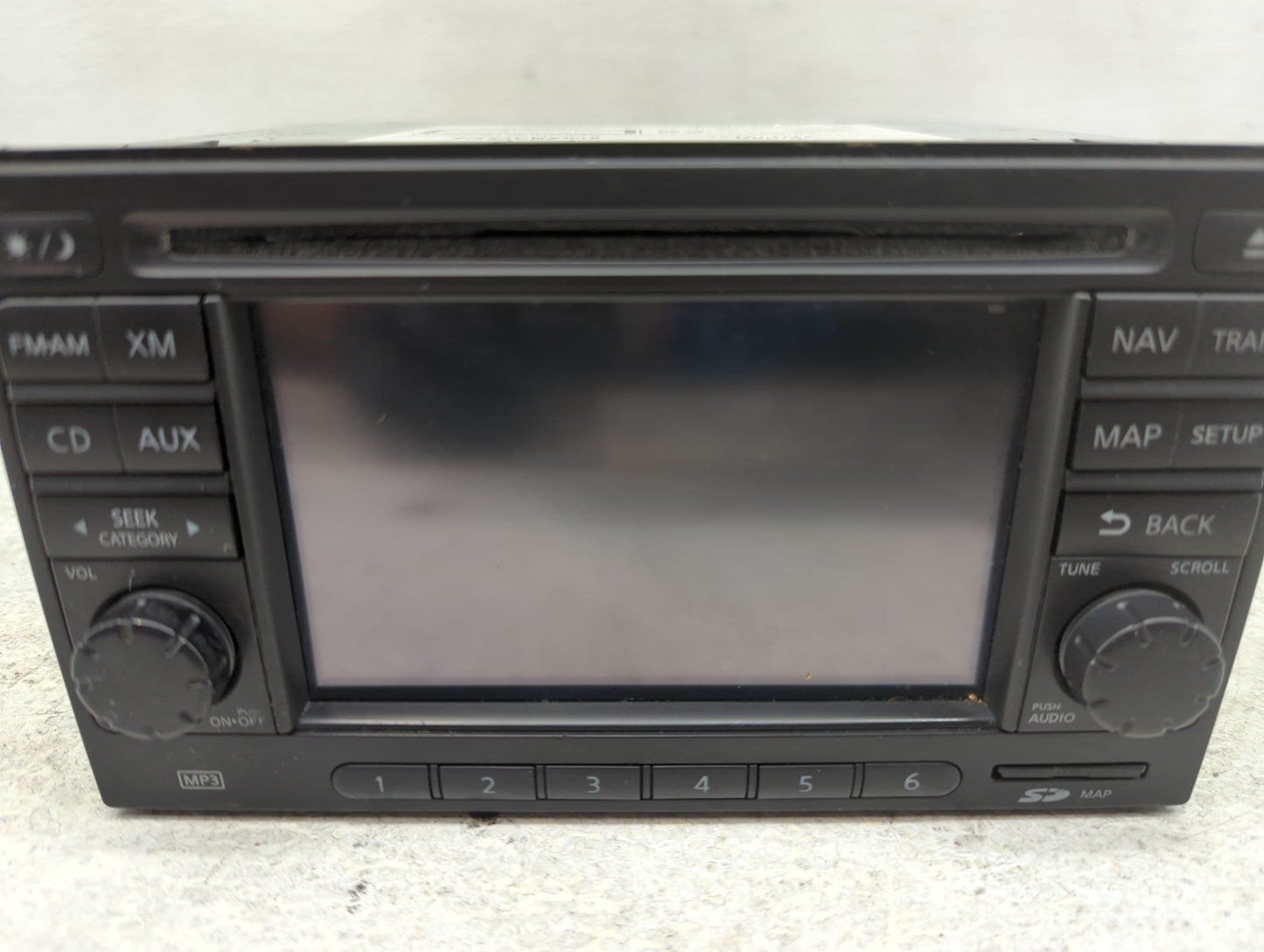 2012 Nissan Rogue Radio AM FM Cd Player Receiver Replacement P/N:259151VX0A Fits OEM Used Auto Parts - Oemusedautoparts1.com
