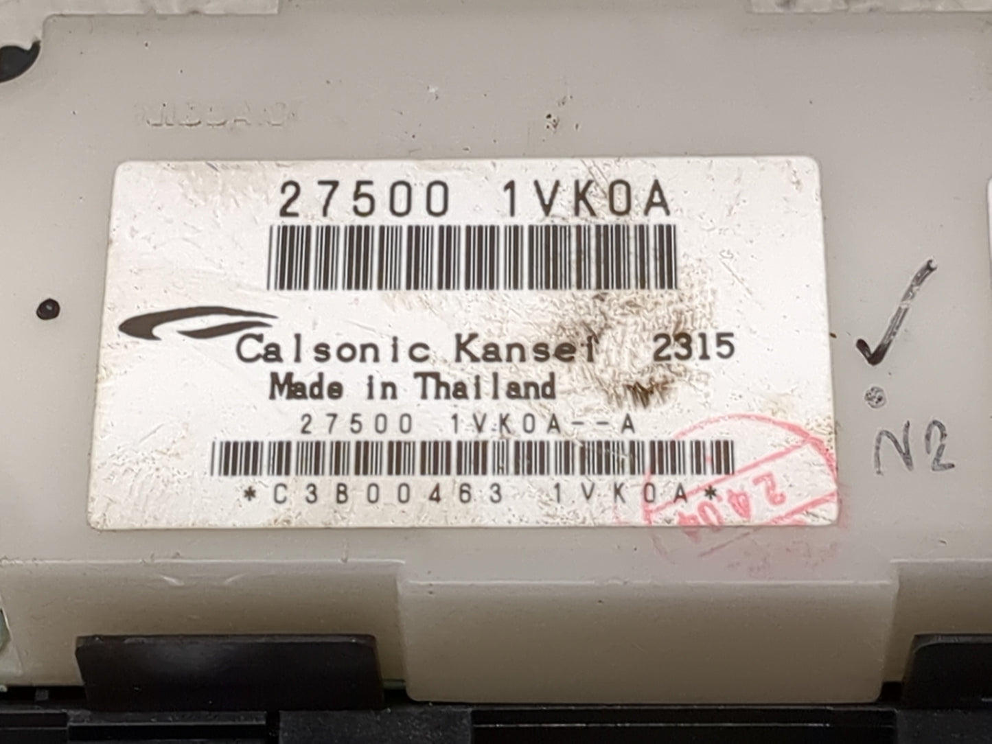 2011-2015 Nissan Rogue Climate Control Module Temperature AC/Heater Replacement P/N:27500 1VK0A Fits Fits 2011 2012 2013 201
