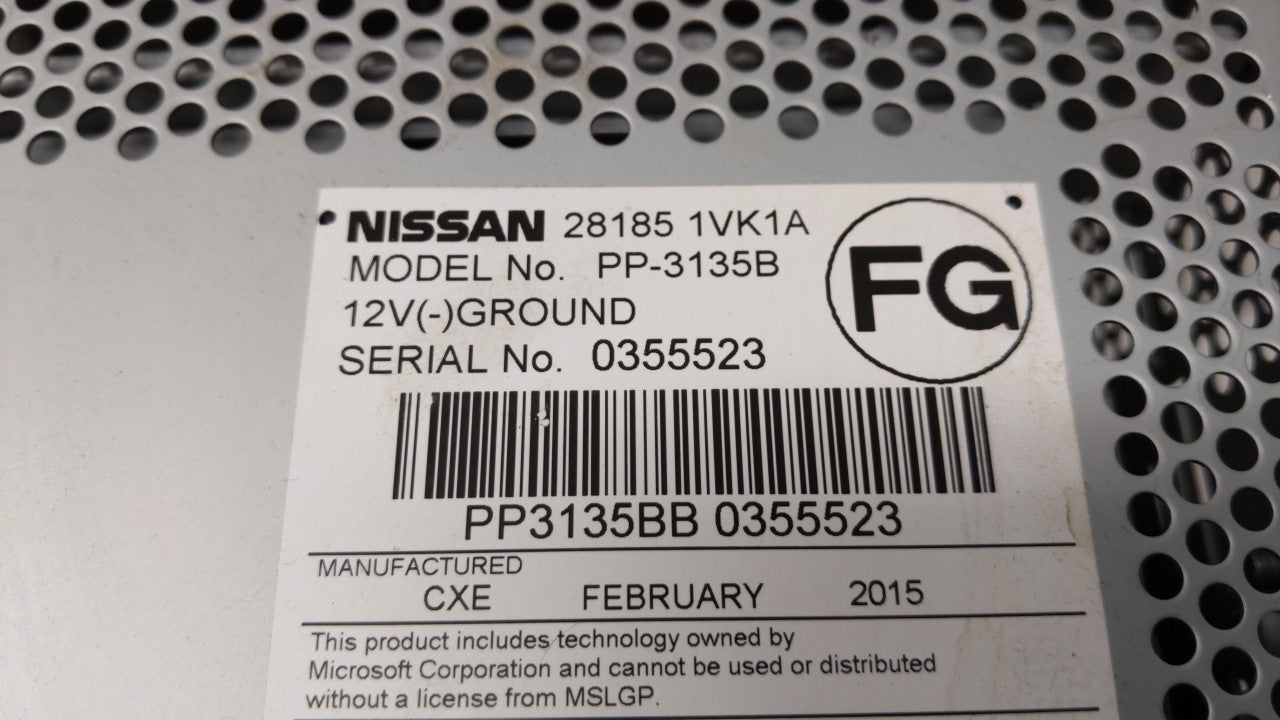 2011-2015 Nissan Rogue Am Fm Cd Player Radio Receiver - Oemusedautoparts1.com