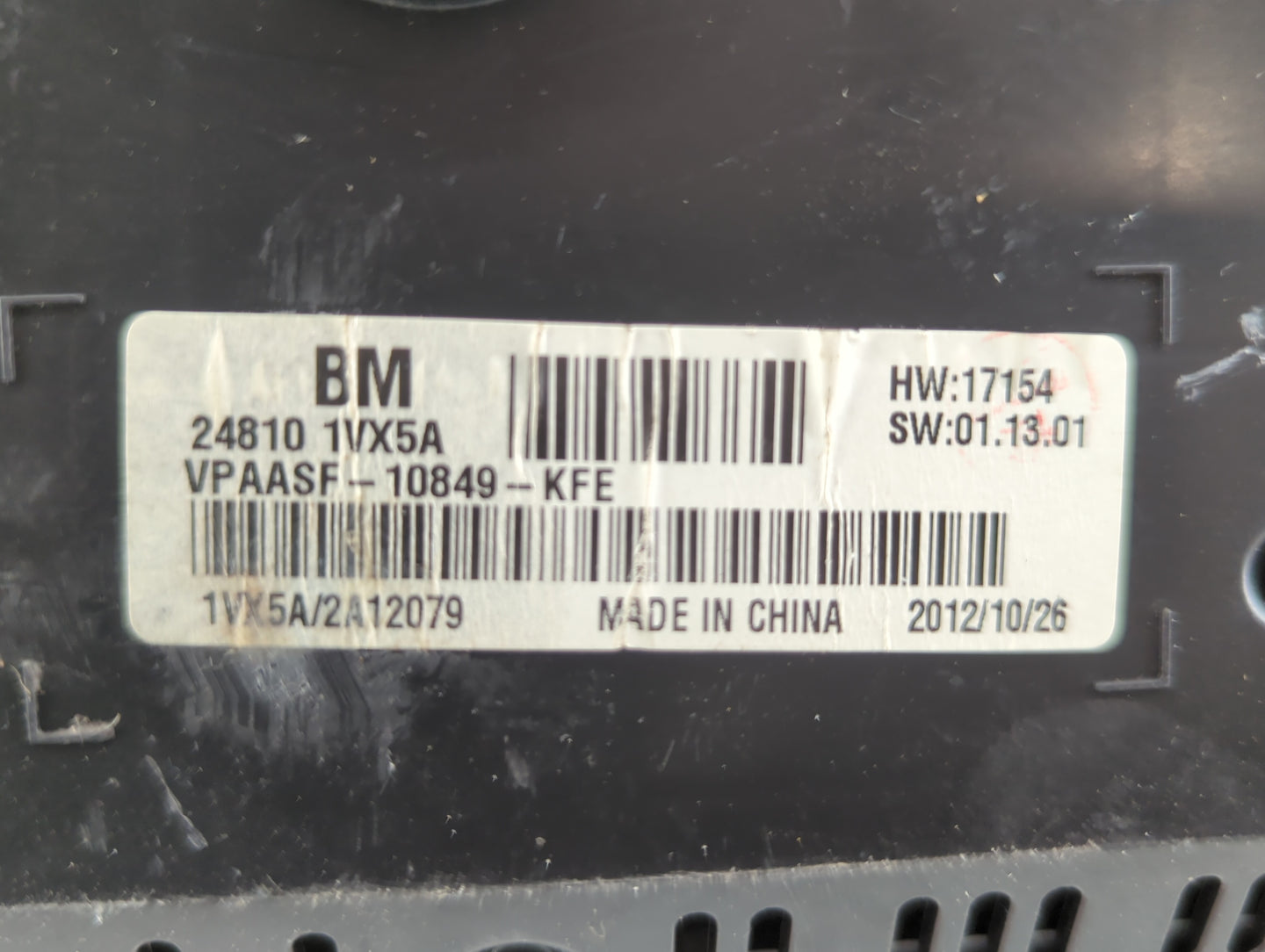 2012-2015 Nissan Rogue Instrument Cluster Speedometer Gauges P/N:24810 1VX0A 24810 1VX5C Fits Fits 2012 2013 2014 2015 OEM U