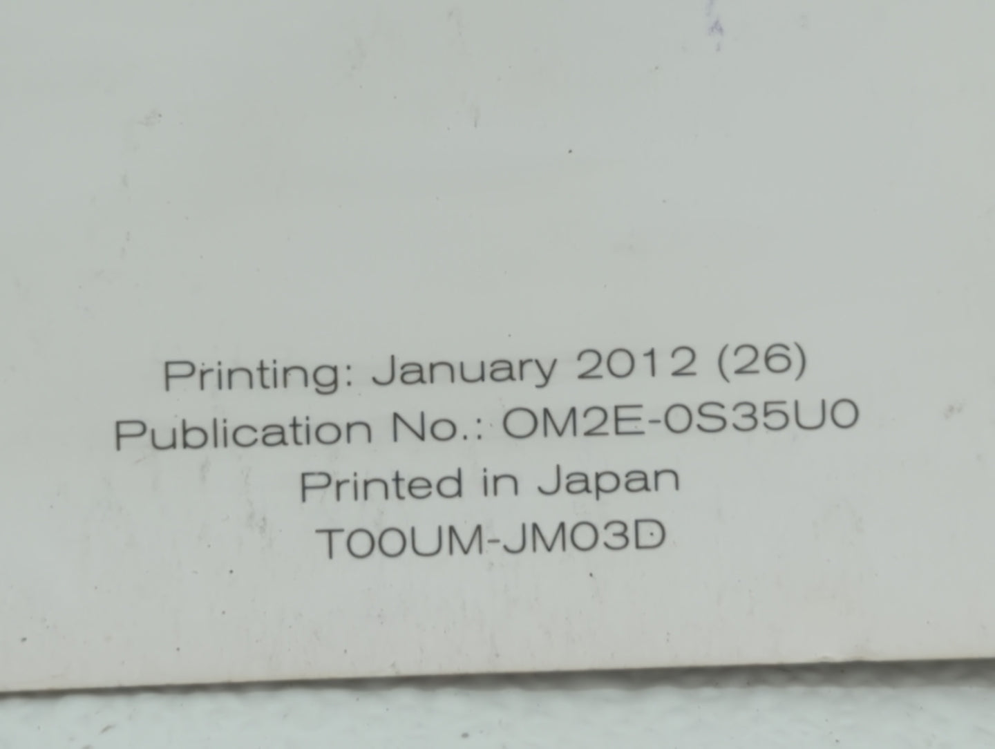 2012 Nissan Rogue Owners Manual Book Guide OEM Used Auto Parts - Oemusedautoparts1.com