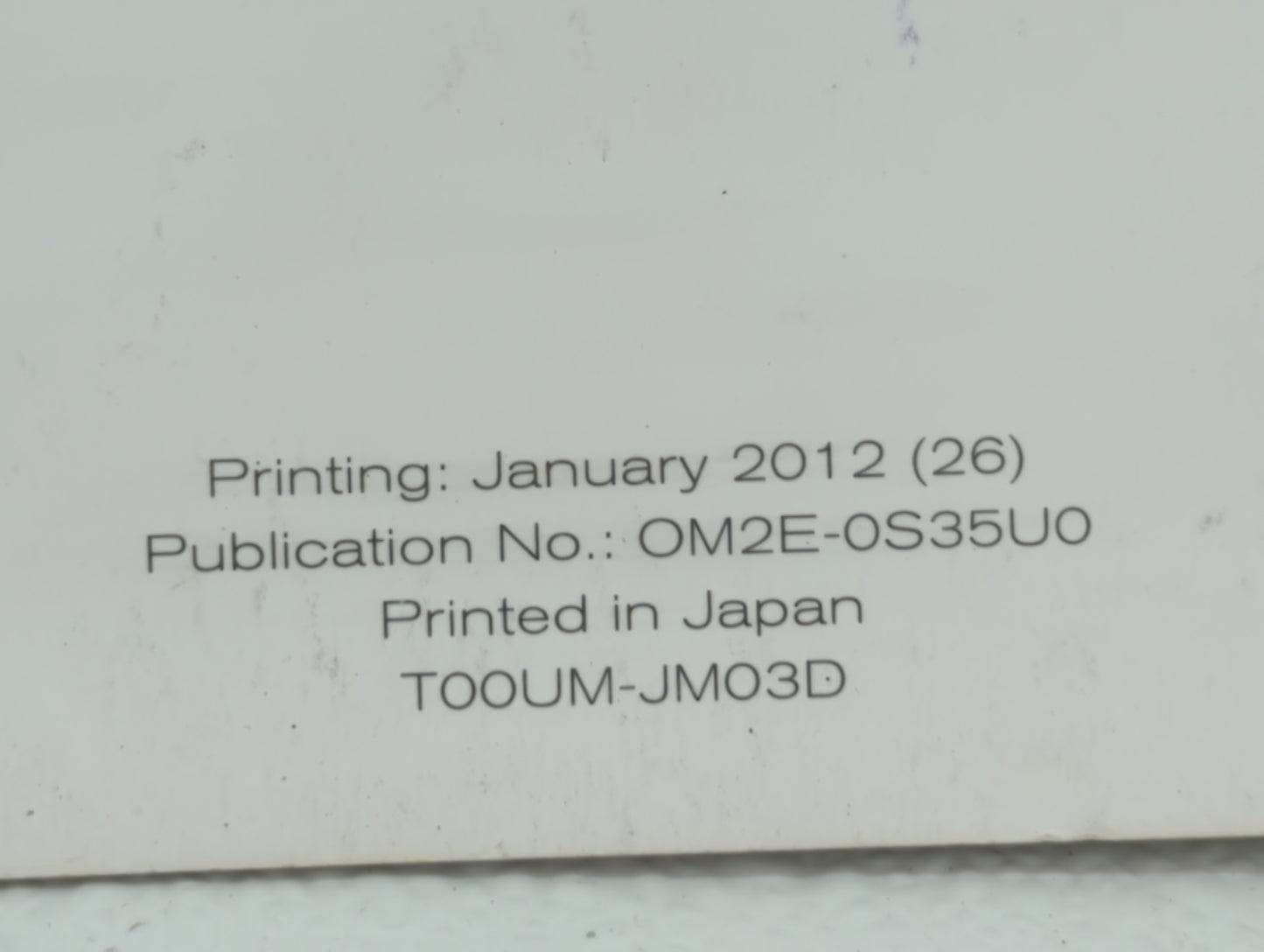 2012 Nissan Rogue Owners Manual Book Guide OEM Used Auto Parts - Oemusedautoparts1.com