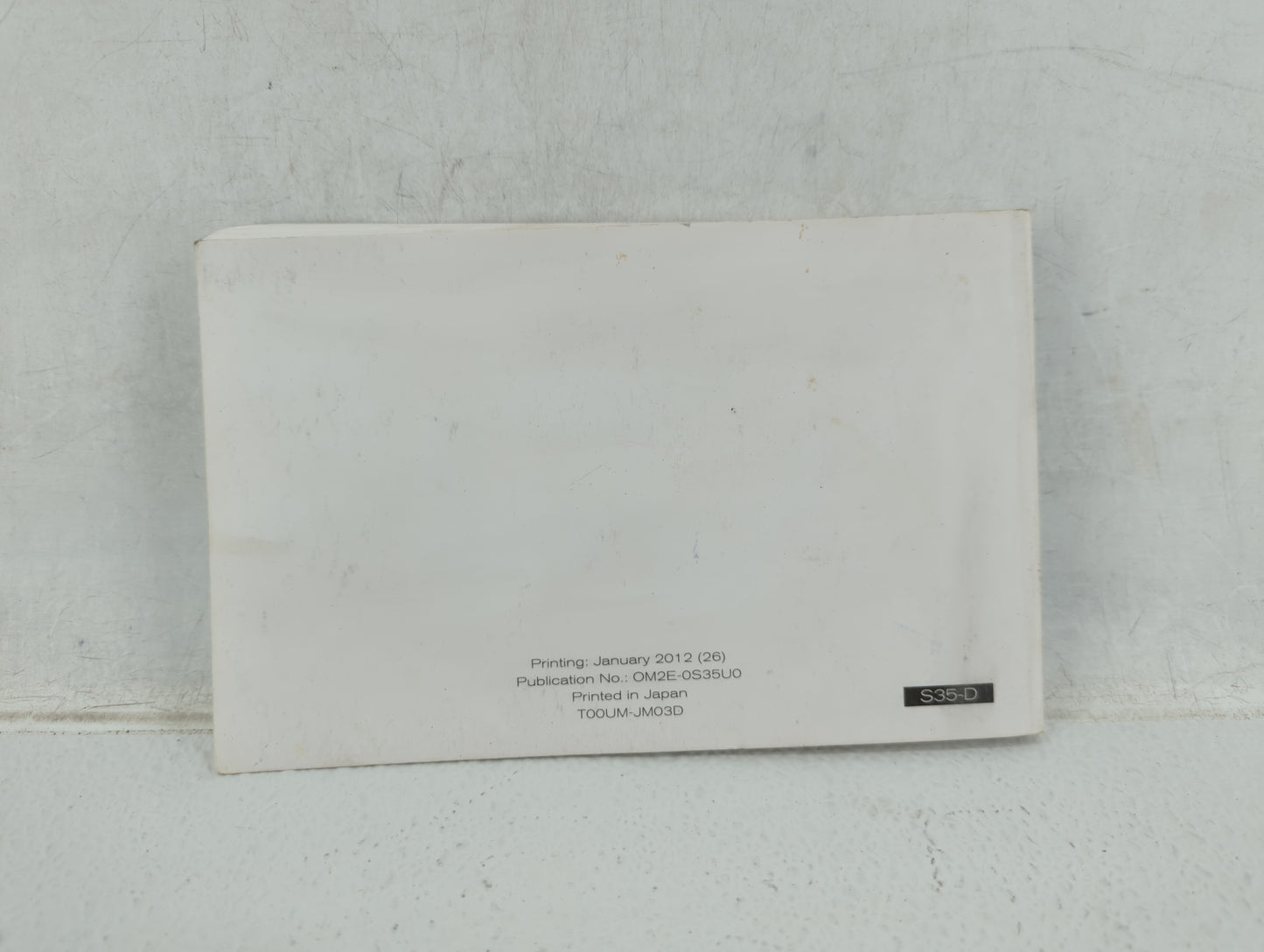 2012 Nissan Rogue Owners Manual Book Guide OEM Used Auto Parts - Oemusedautoparts1.com