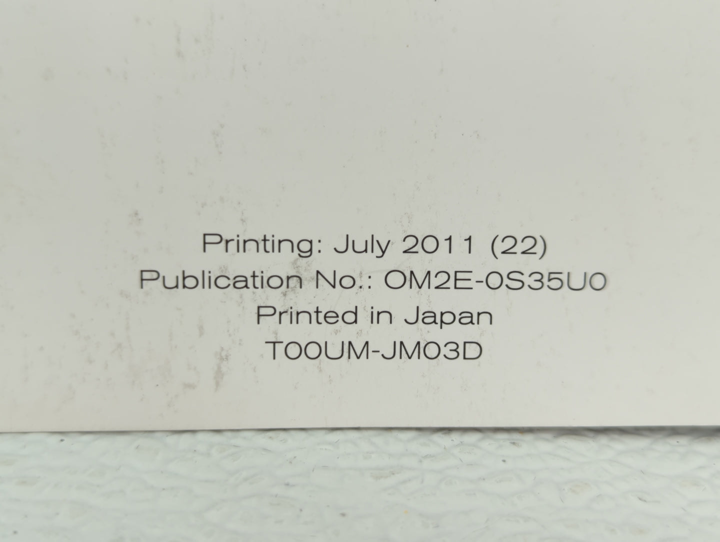 2012 Nissan Rogue Owners Manual Book Guide OEM Used Auto Parts - Oemusedautoparts1.com