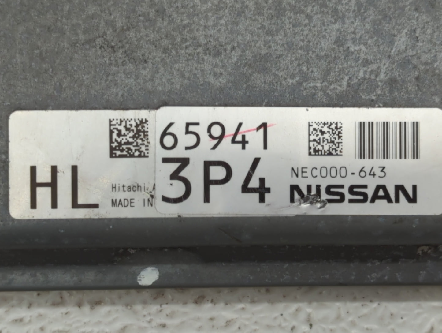 2012 Nissan Rogue PCM Engine Control Computer ECU ECM PCU OEM P/N:NEC000-641 MEC112-100 D1, NEC000-643 Fits OEM Used Auto Pa