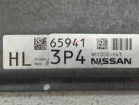 2012 Nissan Rogue PCM Engine Control Computer ECU ECM PCU OEM P/N:NEC000-641 MEC112-100 D1, NEC000-643 Fits OEM Used Auto Pa