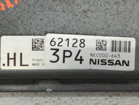 2012 Nissan Rogue PCM Engine Control Computer ECU ECM PCU OEM P/N:NEC000-641 MEC112-100 D1, NEC000-643 Fits OEM Used Auto Pa