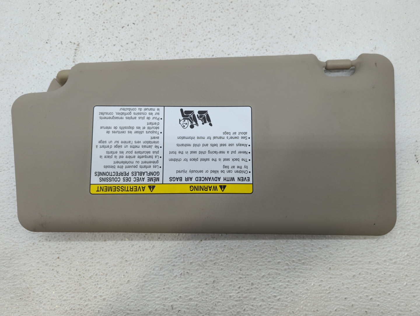 2008-2015 Nissan Rogue Sun Visor Shade Replacement Passenger Right Mirror Fits Fits 2008 2009 2010 2011 2012 2013 2014 2015 