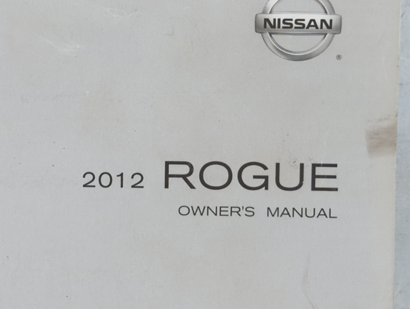 2012 Nissan Rogue Owners Manual Book Guide P/N:OM2E-0S35U0 OEM Used Auto Parts - Oemusedautoparts1.com