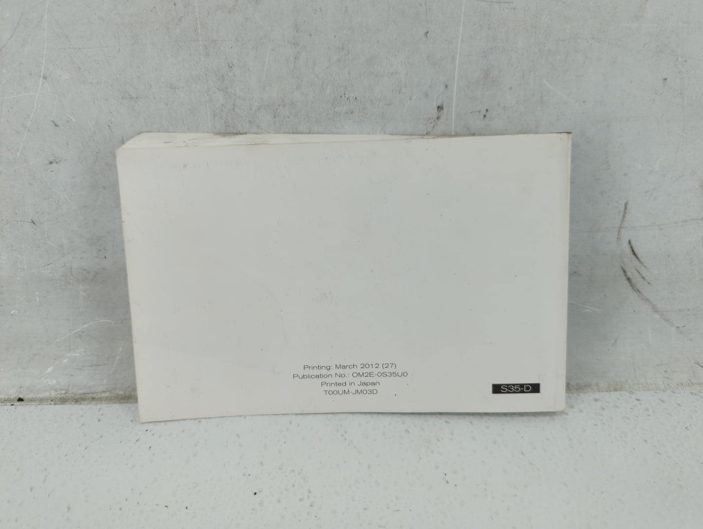 2012 Nissan Rogue Owners Manual Book Guide P/N:OM2E-0S35U0 OEM Used Auto Parts - Oemusedautoparts1.com