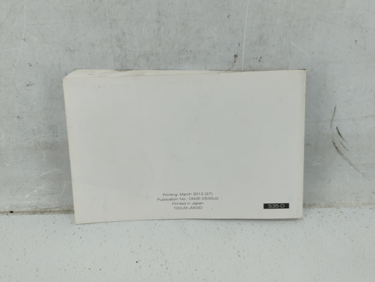 2012 Nissan Rogue Owners Manual Book Guide P/N:OM2E-0S35U0 OEM Used Auto Parts - Oemusedautoparts1.com