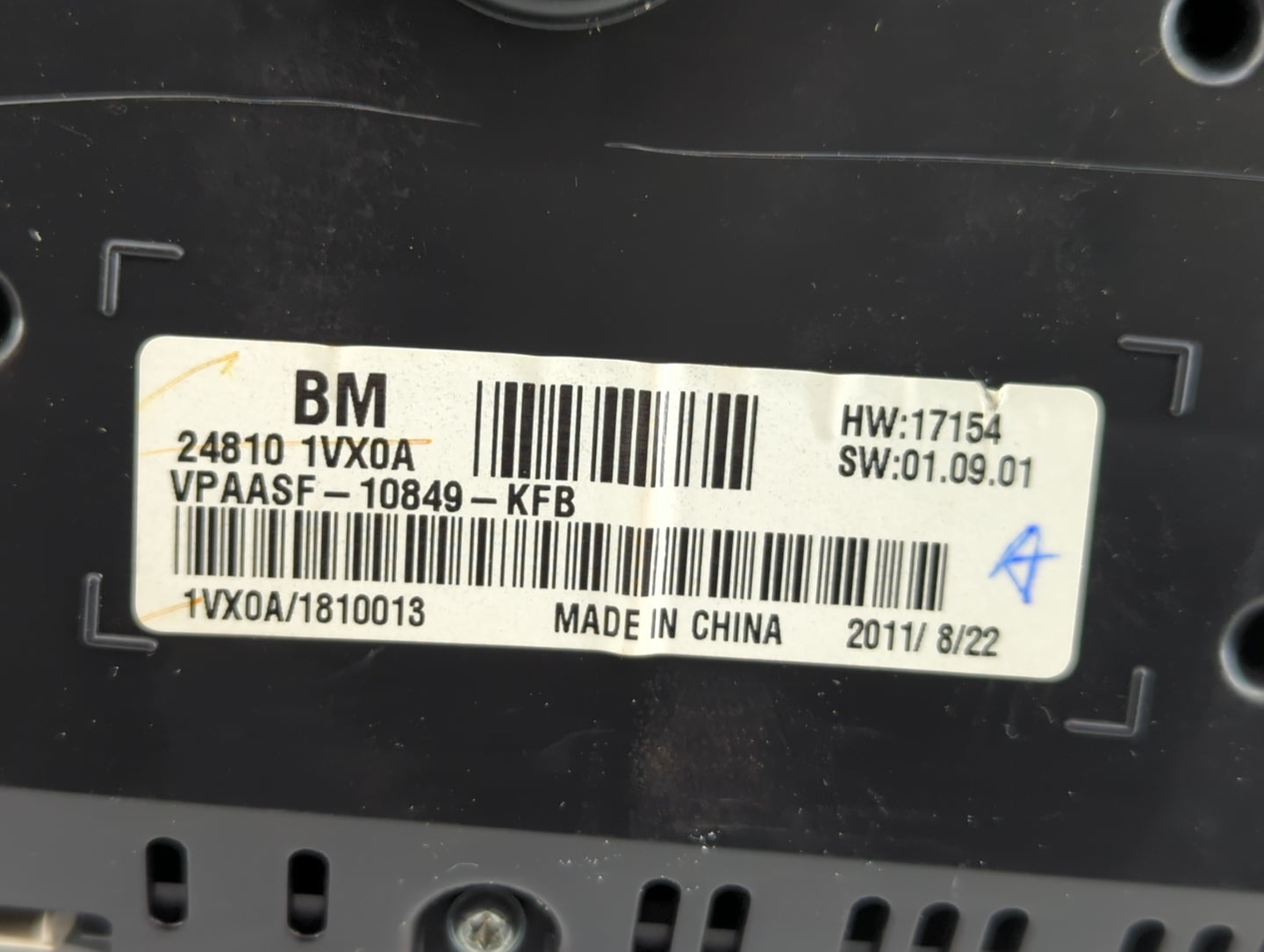 2012-2015 Nissan Rogue Instrument Cluster Speedometer Gauges P/N:24810 1VX0A Miles: Fits Fits 2012 2013 2014 2015 OEM Used A