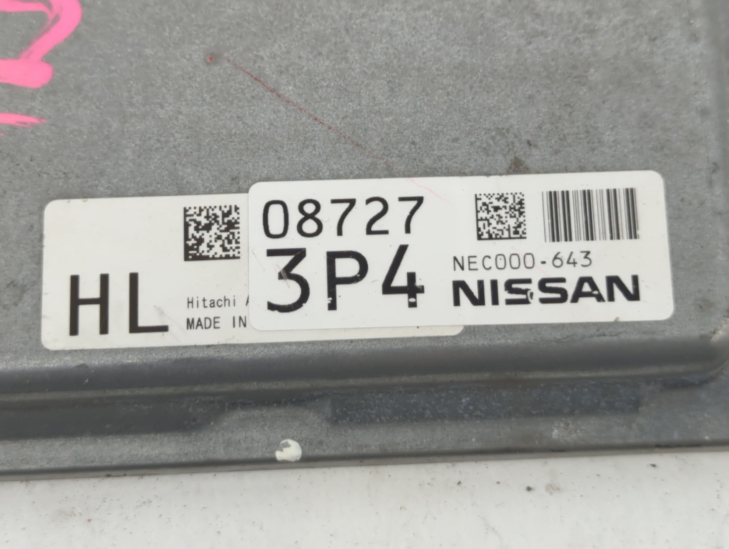 2012 Nissan Rogue PCM Engine Control Computer ECU ECM PCU OEM P/N:MEC112-120 D1 NEC000-641, MEC112-100 D1, NEC000-643 Fits O
