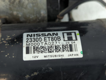 2008-2015 Nissan Rogue Car Starter Motor Solenoid OEM P/N:23300-ET80B Fits Fits 2008 2009 2010 2011 2012 2013 2014 2015 OEM Used Auto Parts