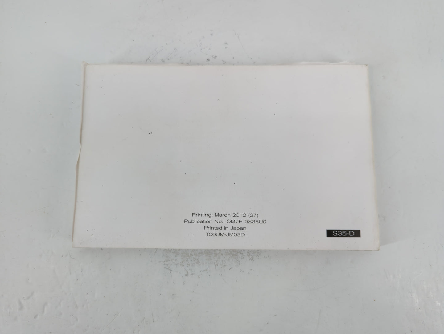 2012 Nissan Rogue Owners Manual Book Guide P/N:OM2E-0S35U0 OEM Used Auto Parts - Oemusedautoparts1.com