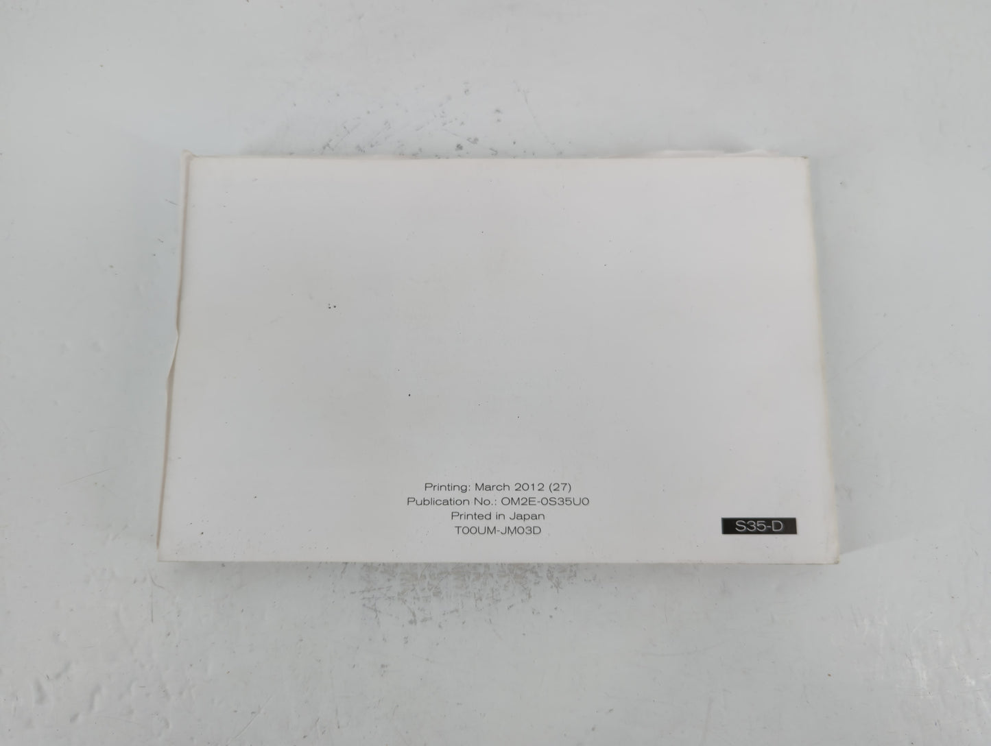 2012 Nissan Rogue Owners Manual Book Guide P/N:OM2E-0S35U0 OEM Used Auto Parts - Oemusedautoparts1.com