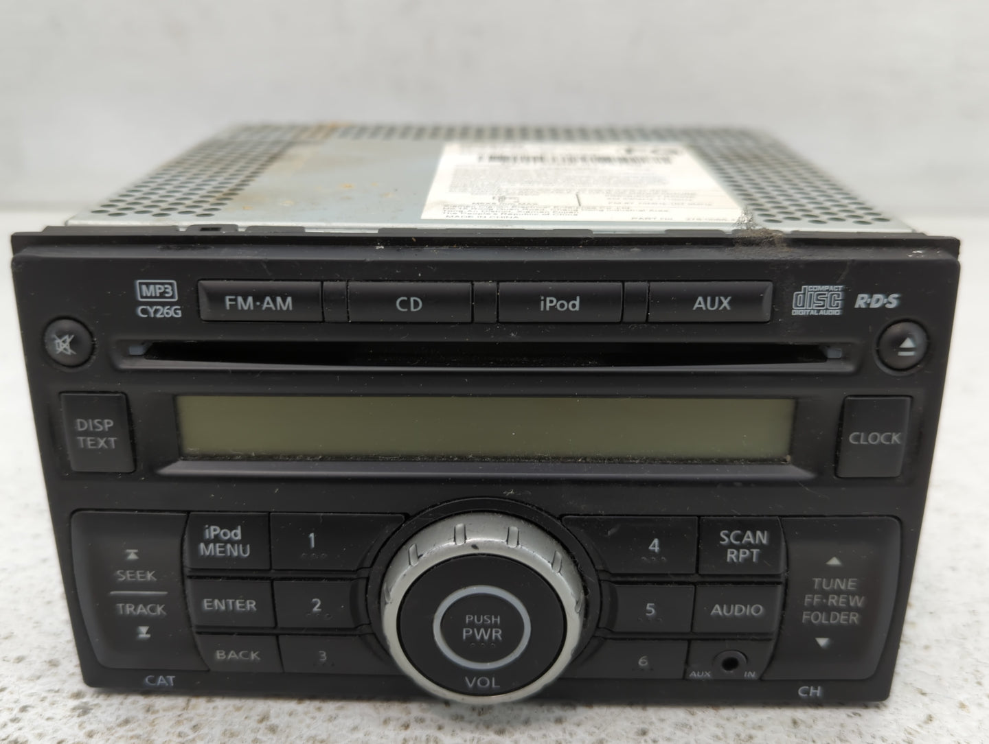 2011-2015 Nissan Rogue Am Fm Cd Player Radio Receiver - Oemusedautoparts1.com