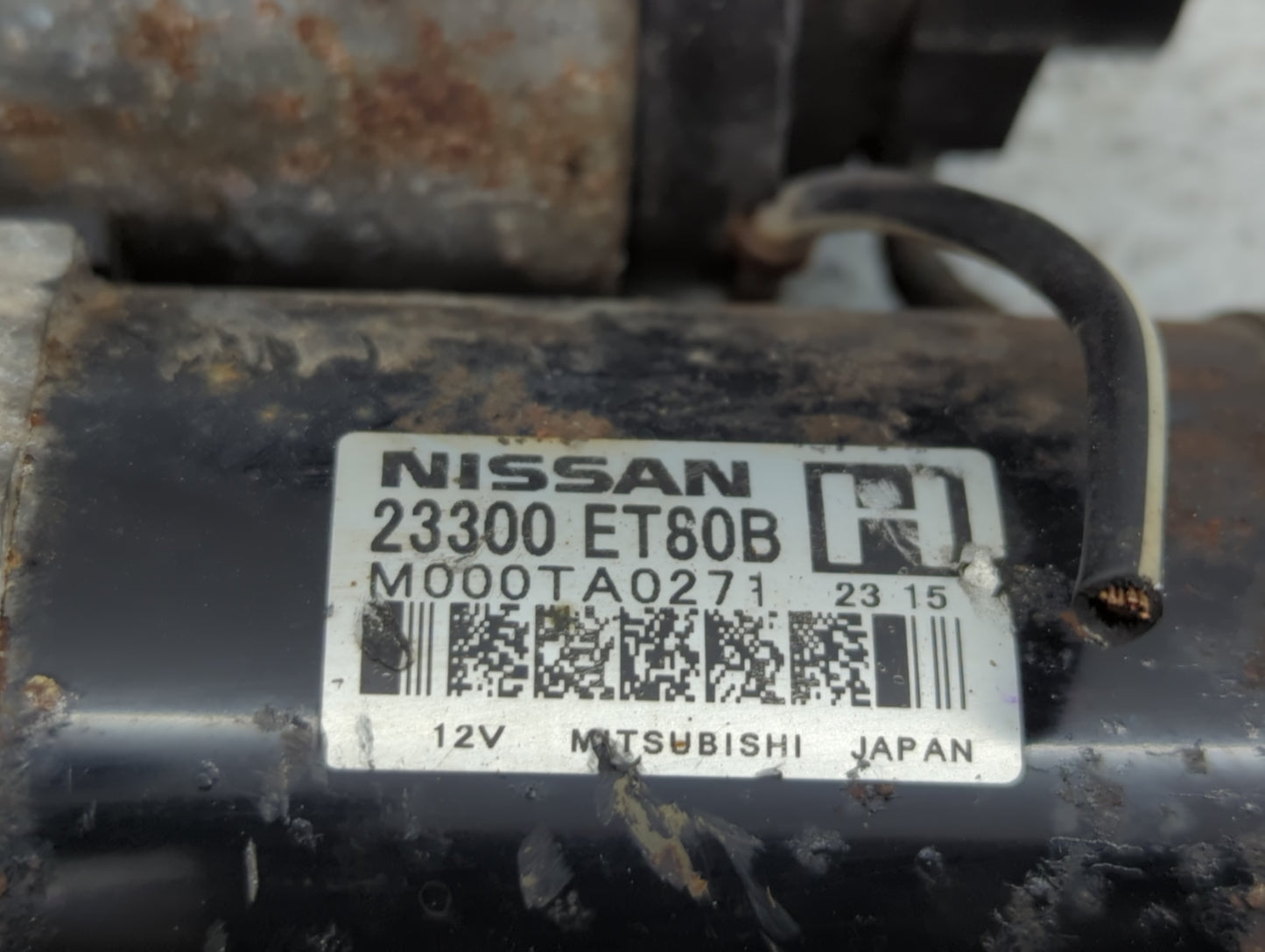 2008-2015 Nissan Rogue Car Starter Motor Solenoid OEM P/N:23300 ET80B Fits Fits 2008 2009 2010 2011 2012 2013 2014 2015 OEM 