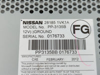 2012 Nissan Rogue Radio AM FM Cd Player Receiver Replacement P/N:28185 1VK1A Fits OEM Used Auto Parts - Oemusedautoparts1.co