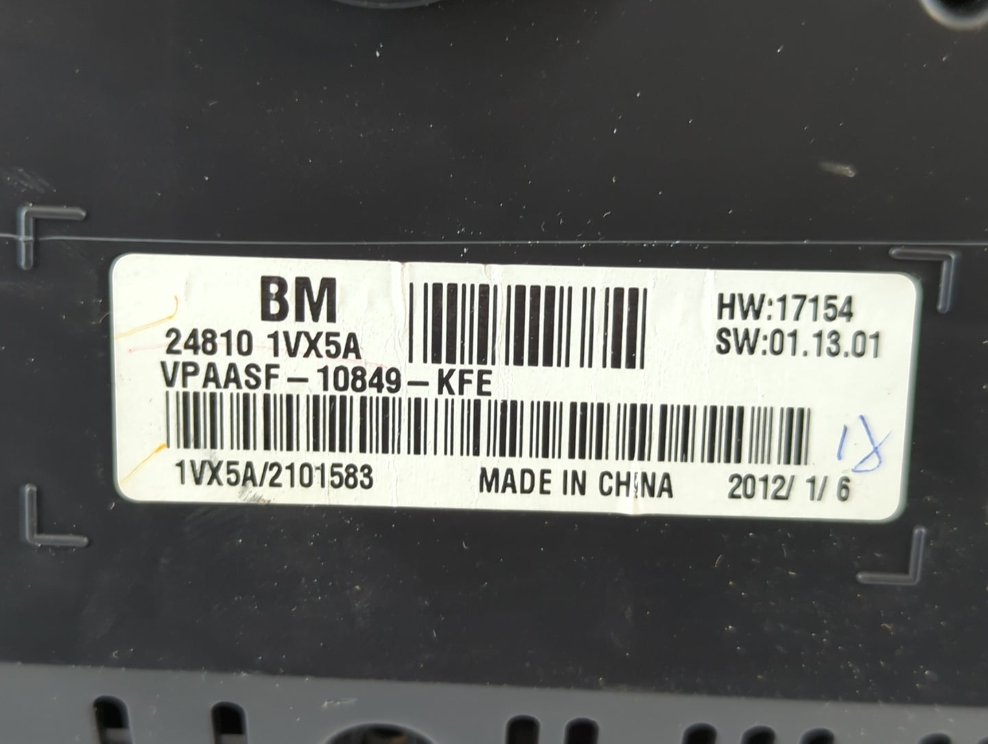 2012-2015 Nissan Rogue Instrument Cluster Speedometer Gauges P/N:24810 1VX5A Fits Fits 2012 2013 2014 2015 OEM Used Auto Par
