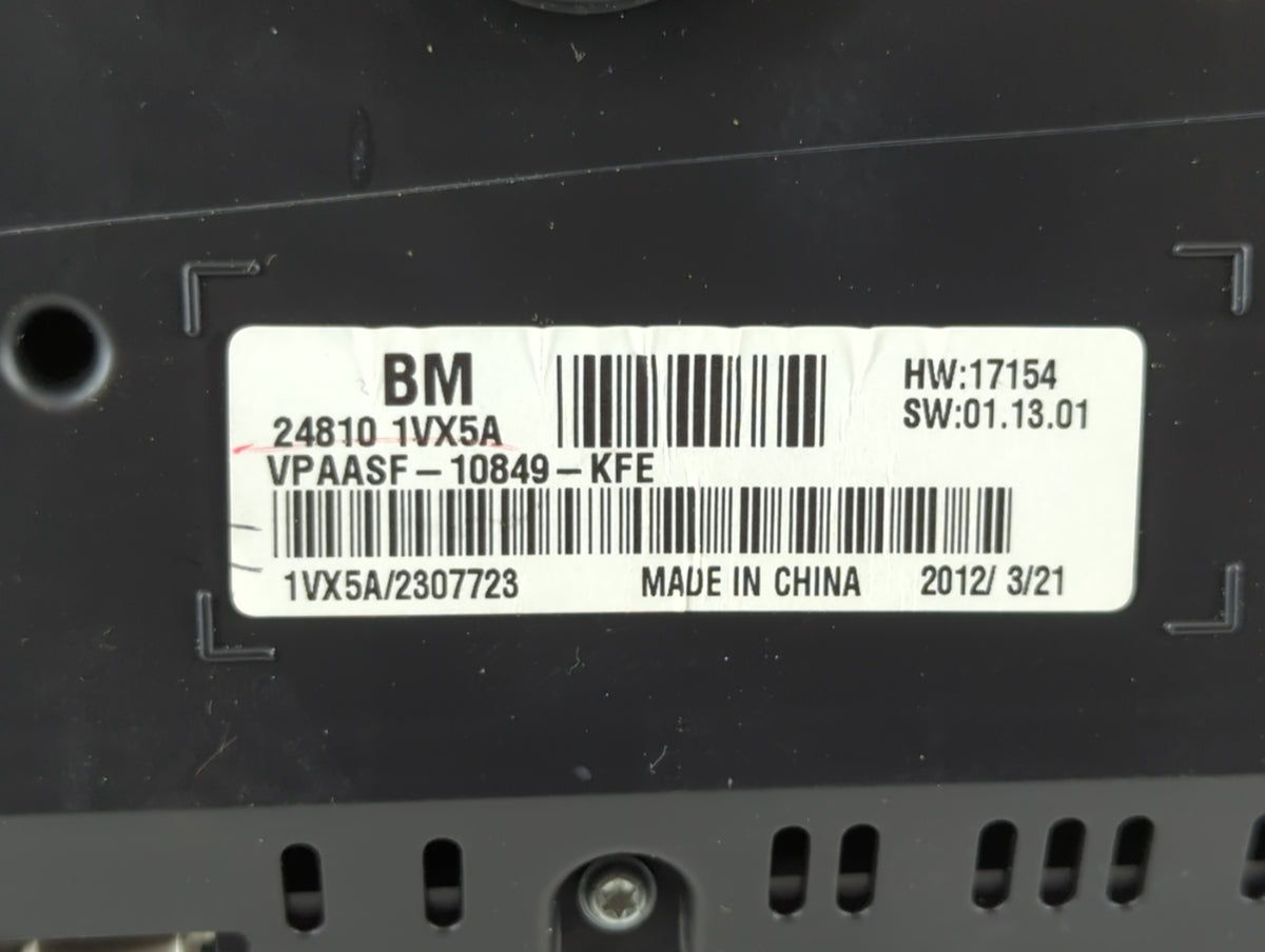 2012-2015 Nissan Rogue Instrument Cluster Speedometer Gauges P/N:24810 1VX5A Miles: Fits Fits 2012 2013 2014 2015 OEM Used A
