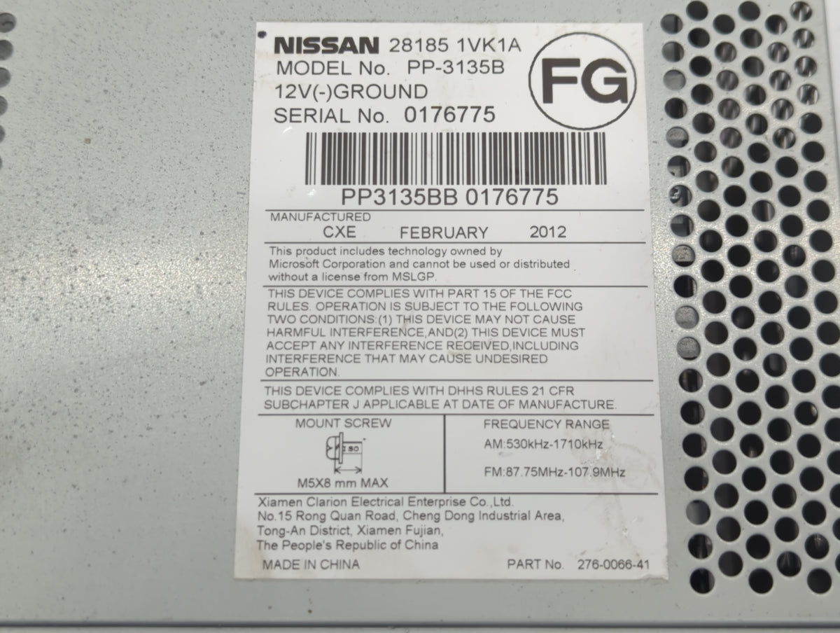 2011-2015 Nissan Rogue Undefined 771225 - Oemusedautoparts1.com