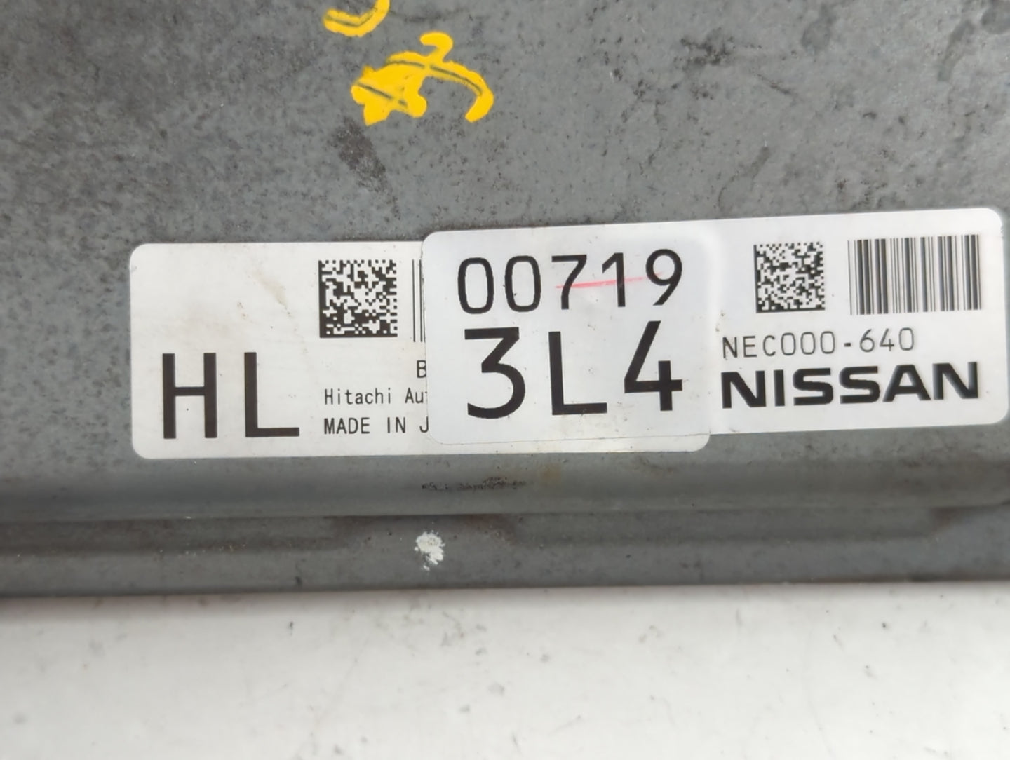 2012 Nissan Rogue PCM Engine Control Computer ECU ECM PCU OEM P/N:NEC000-640 Fits OEM Used Auto Parts - Oemusedautoparts1.co