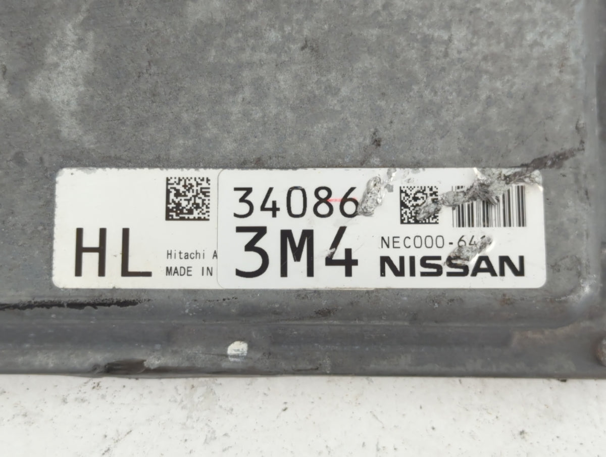 2012 Nissan Rogue PCM Engine Control Computer ECU ECM PCU OEM P/N:34086 NEC000-641 OEM Used Auto Parts - Oemusedautoparts1.c
