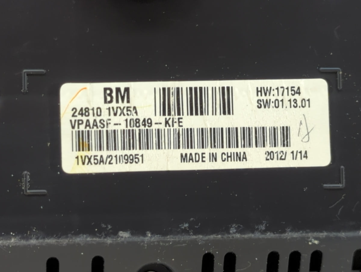 2012-2015 Nissan Rogue Instrument Cluster Speedometer Gauges P/N:24810 1VX5A Miles:155K Fits Fits 2012 2013 2014 2015 OEM Us